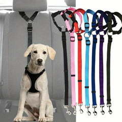 Pet Car Safety Rope & Ring Dog Car Seat Belt