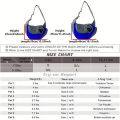 Dog Sling Carrier Breathable Mesh Travel Crossbody Bag