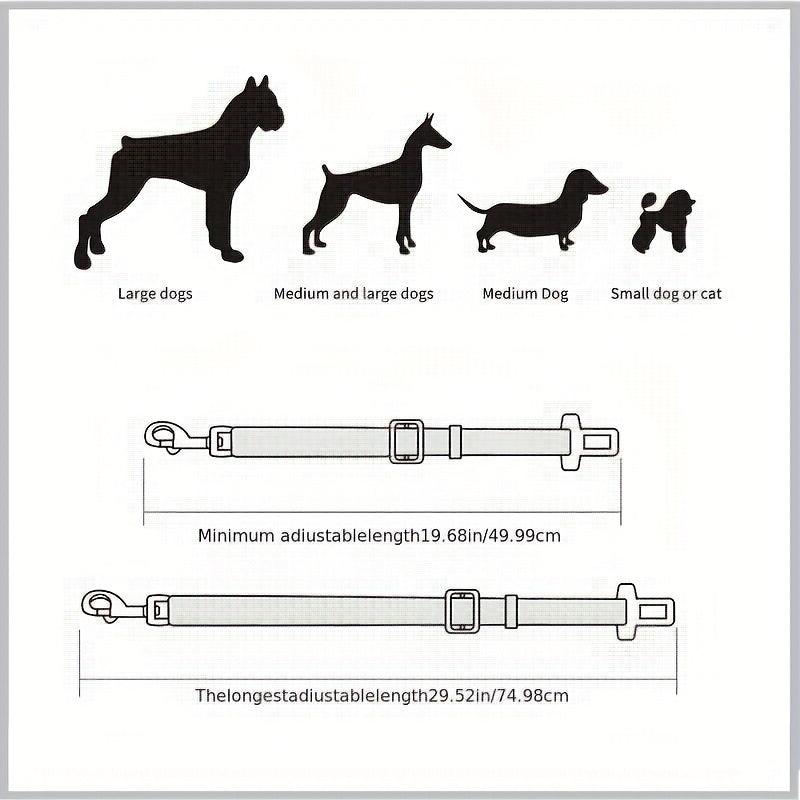 Adjustable Pet Car Seat Belt Dog Safety Harness Clip