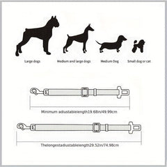 Adjustable Pet Car Seat Belt Dog Safety Harness Clip