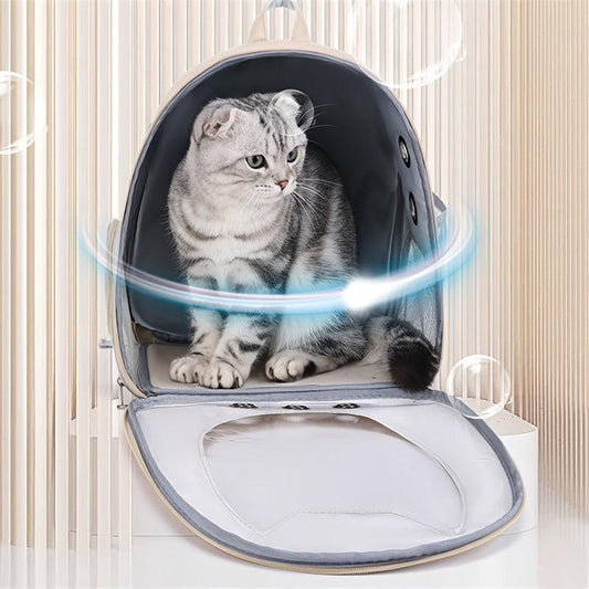 Breathable Pet Backpack For Dog & Cat - Travel Portable Cat Carrier Bag