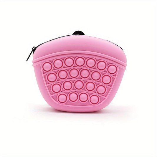 Portable Silicone Dog Treat Pouch with Waist Strap
