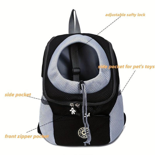 Breathable Dog Carrier Backpack for Small and Medium Pets Front Pack Travel Bag