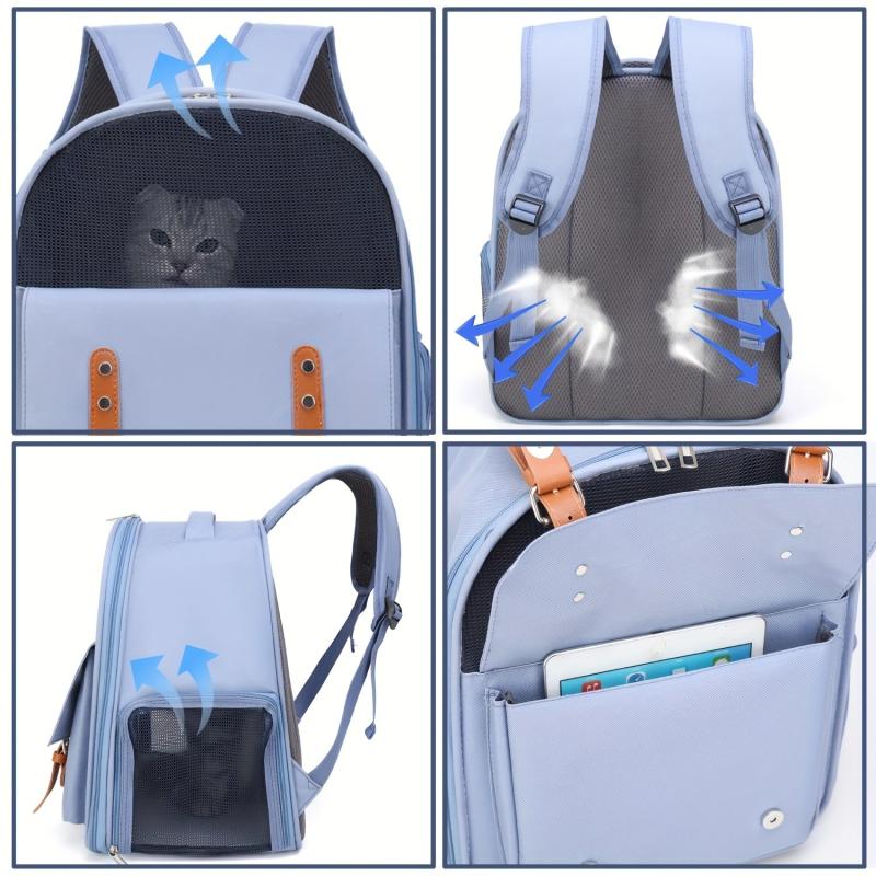 Foldable Pet Carrier Backpack for Small Cats and Dogs Airline Approved