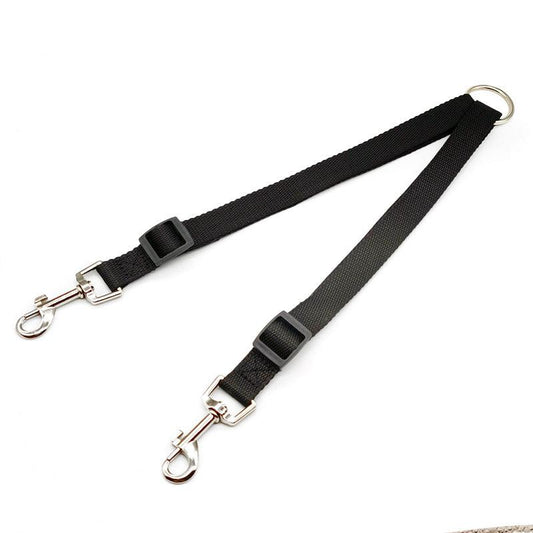 Adjustable Double Dog Walking Rope with Vehicle Leash
