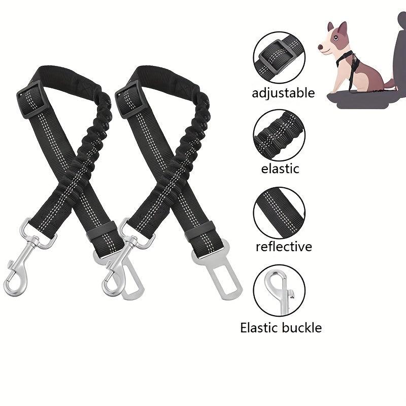 Adjustable Dog Seat Belt for Car Safety with Easy Buckle Clip