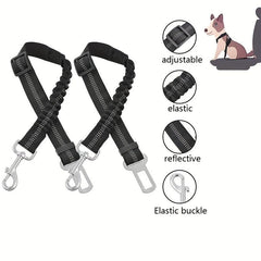 Adjustable Dog Seat Belt for Car Safety with Easy Buckle Clip