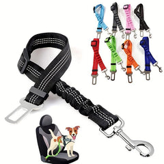 Adjustable Dog Seat Belt for Car Safety with Easy Buckle Clip