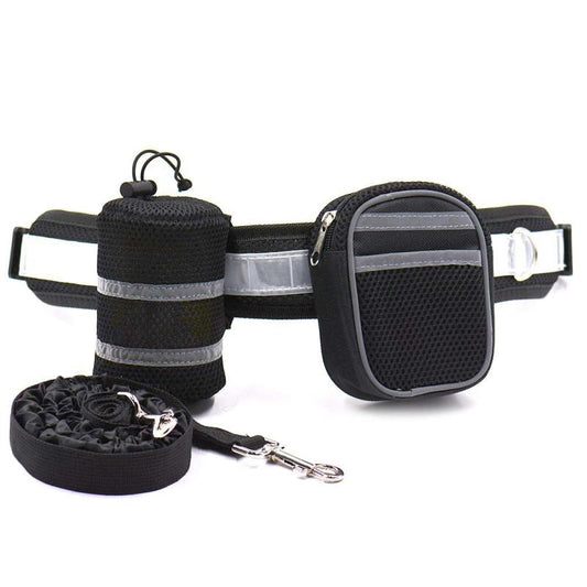 Secure Dog Leash Set for Safe Running, Walking, Hiking, Jogging & Biking