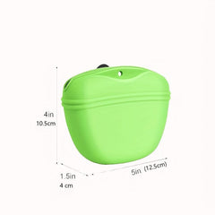 Small Silicone Dog Treat Pouch with Magnetic Closure