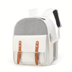 Breathable Cat Backpack Wear-resistant Cat Carrier Bag Zipper Closure