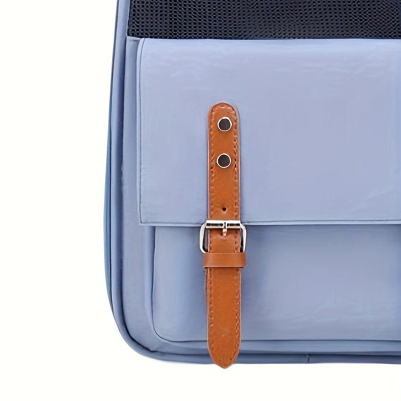 Breathable Cat Backpack Wear-resistant Cat Carrier Bag Zipper Closure