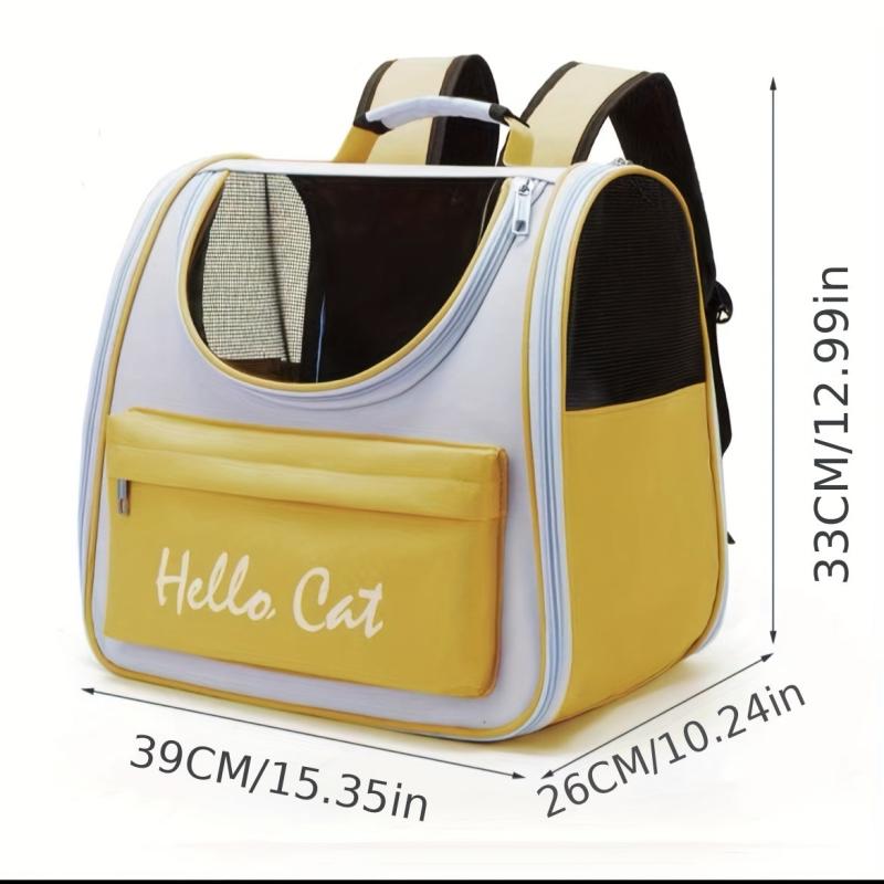 Large Capacity Cat Dog Backpack Travel Hiking Foldable Pet Carrier Bag