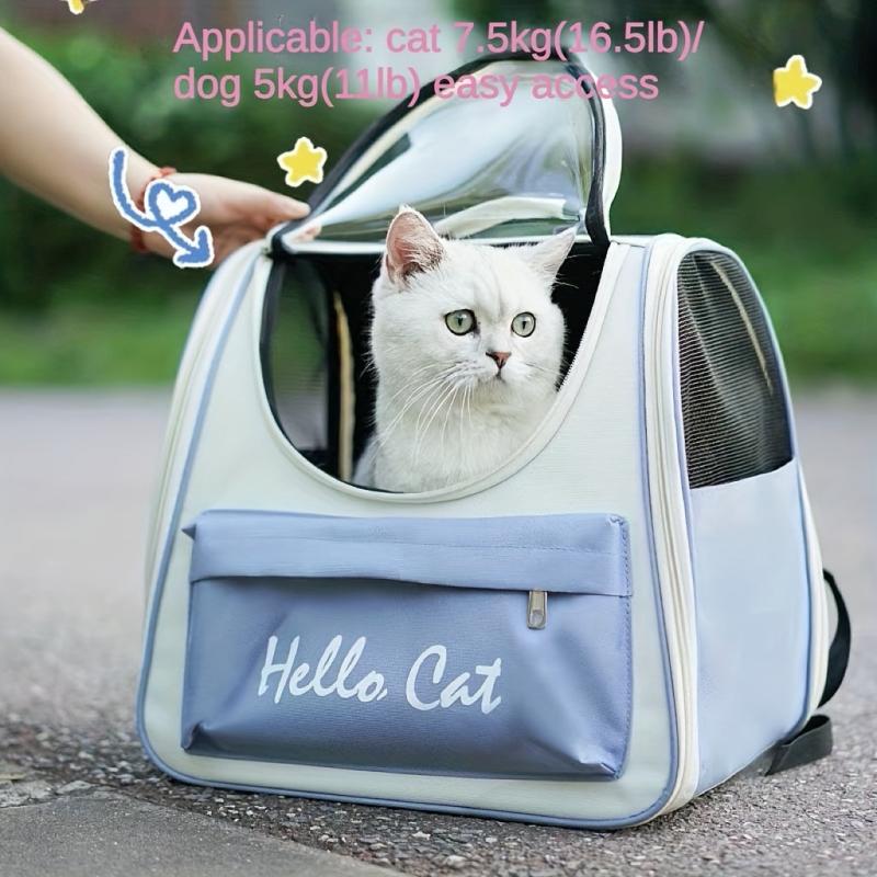 Large Capacity Cat Dog Backpack Travel Hiking Foldable Pet Carrier Bag