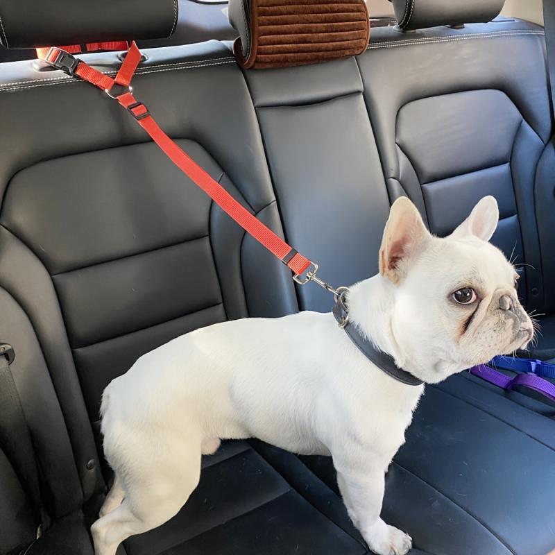 Adjustable Pet Safety Seat Belt for Car Rear Seat
