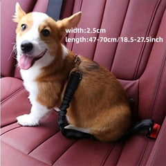 Reflective Nylon Pet Car Seat Belt Safety Rope for Cats and Dogs