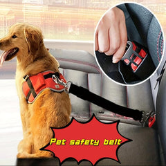 Adjustable Retractable Pet Seat Belt for Car Safety Dogs Cats