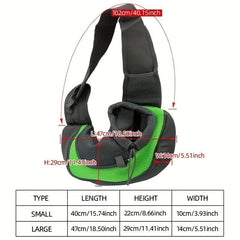 Pet Carrier Bag For Dog & Cat Portable Crossbody Dog Bag