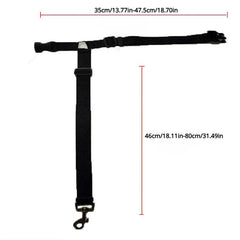 Pet Car Seat Belt Nylon Lead Leash Safety Harness Collar