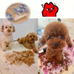 Pet Grooming Tool Set with Foldable Shaving Bib