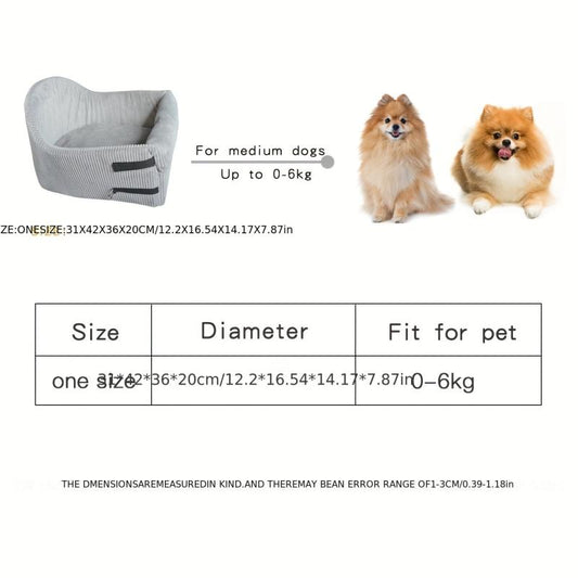 Console Dog Car Seat - Ensure Safety and Comfort for Your Small Dog