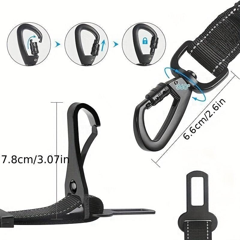 Adjustable Pet Car Seat Belt Reflective Dog Safety Leash