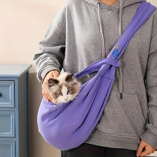 Pet Shoulder Bag Reversible Travel Bag Adjustable Pet Backpack