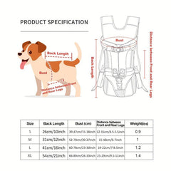 Pet Front Dog Carrier Backpacks Adjustable Hands Dog Backpack Carrier