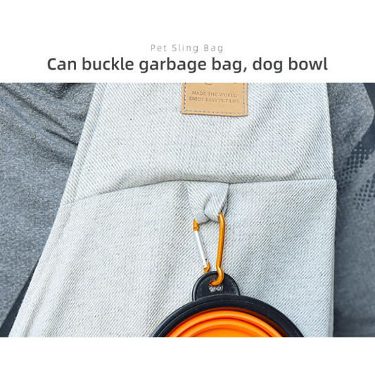 Hands-Free Pet Sling Carrier for Dogs and Cats
