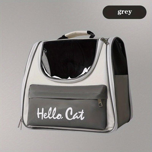 Pet Carrier Bag Cat Backpack Outdoor Portable Double Shoulder Cat Bag