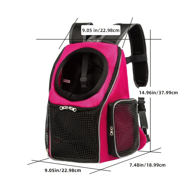 Adjustable Pet Front Carrier Backpack for Traveling Hiking Camping