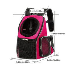 Adjustable Pet Front Carrier Backpack for Traveling Hiking Camping