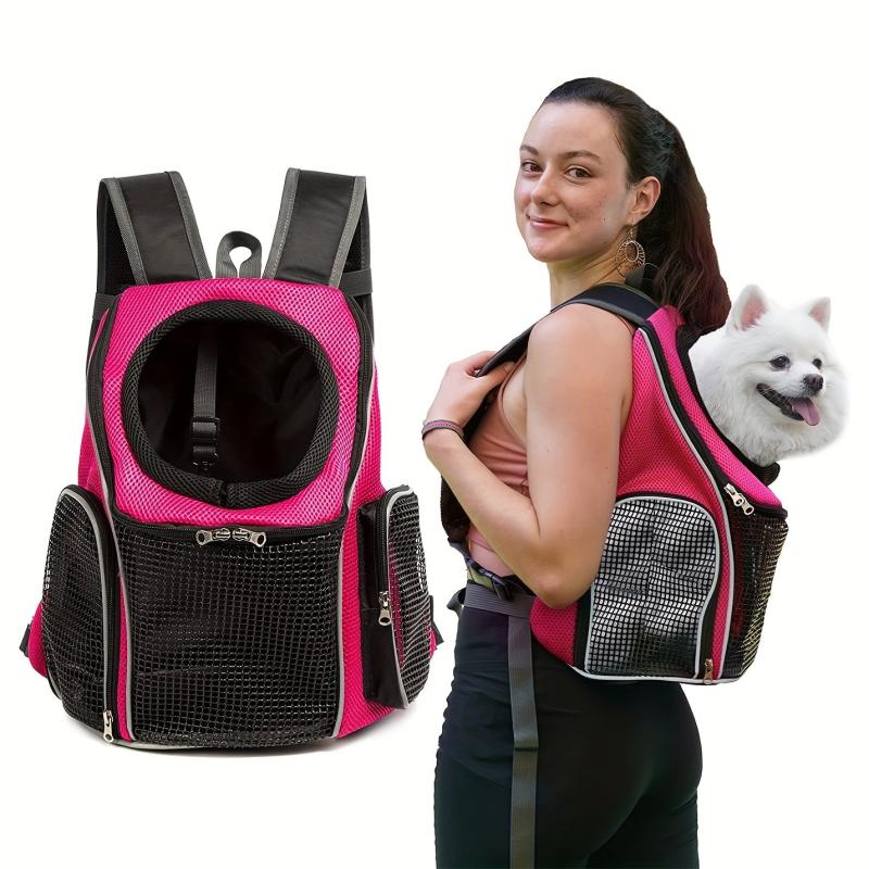 Adjustable Pet Front Carrier Backpack for Traveling Hiking Camping