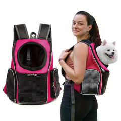 Adjustable Pet Front Carrier Backpack for Traveling Hiking Camping