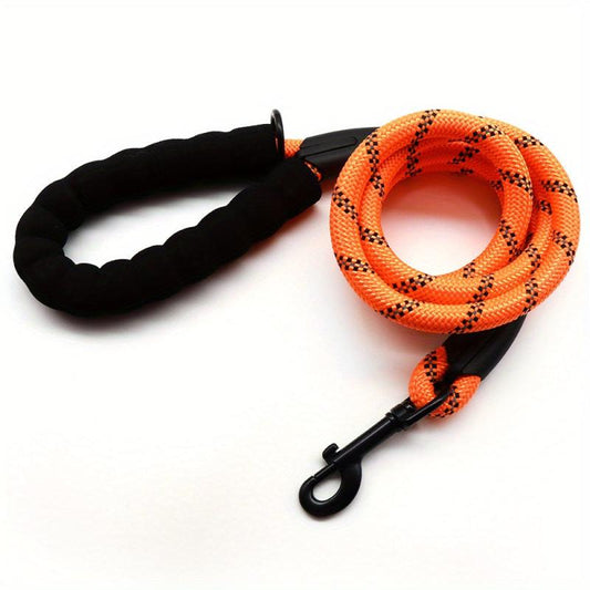 Reflective Dog Leash with Foam Handle - Safe Training & Walking