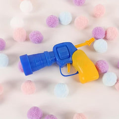 Interactive Cat Toy Plush Ball Gun with 100 Foam Balls