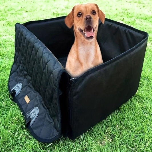 Pet Booster Car Seat for Small and Medium Dogs with Safety Straps