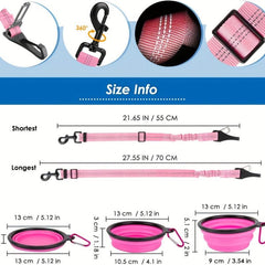 2 Pack Dog Seatbelt Leash For Cars - Pet Safety Car Seat Belt