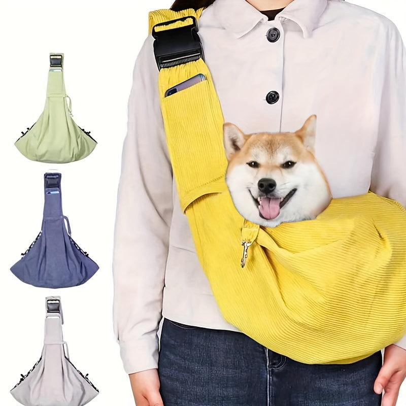 Portable Pet Crossbody Bag Cat Sling Carrier Breathable Pet Go Out Carrying Bag