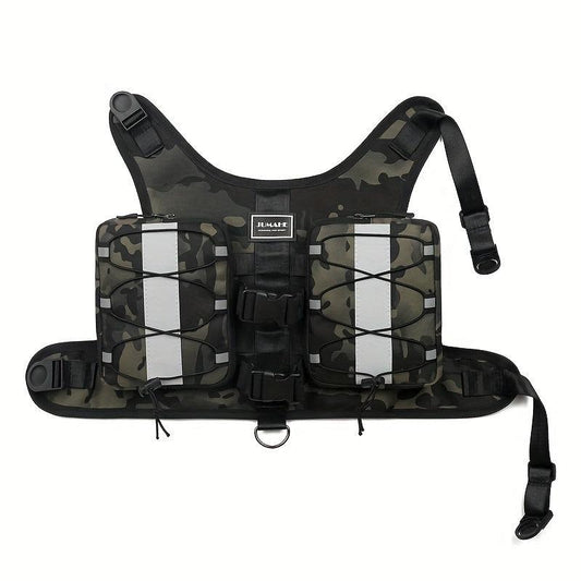 Camouflage Dog Backpack Adjustable Saddle Bag
