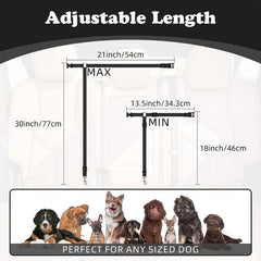 Dog Cat Safety Seat Belt Adjustable Nylon Fabric Dog Restraints Strap