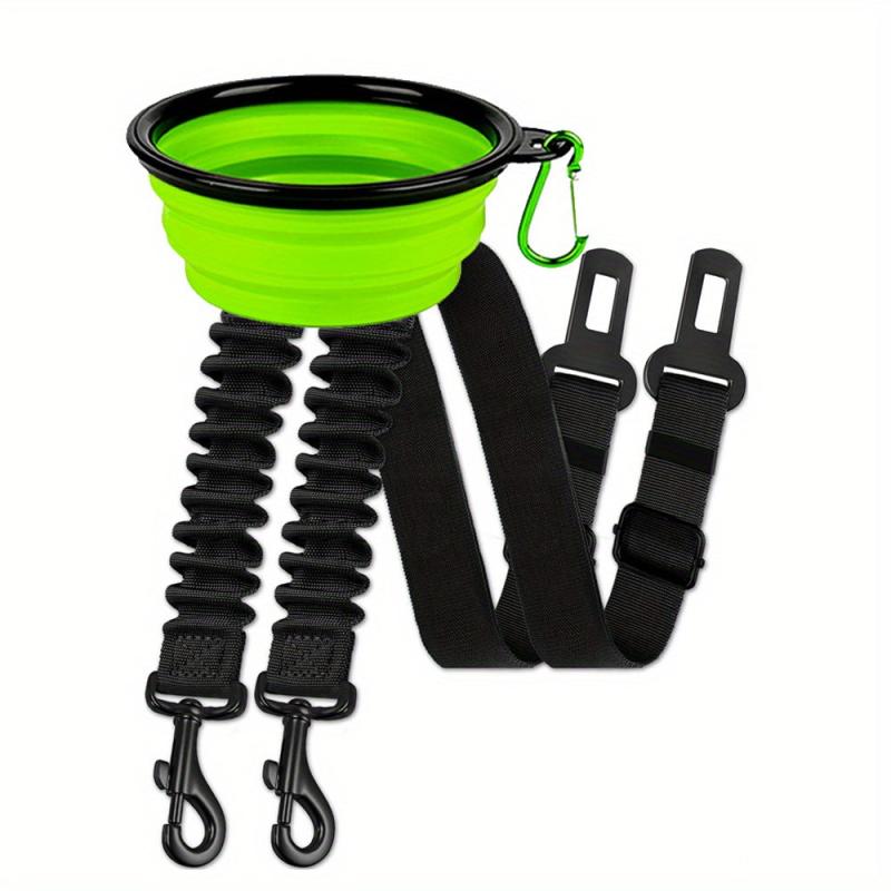 3pcs Set Pet Seat Belts Adjustable Safety Harness for Dogs