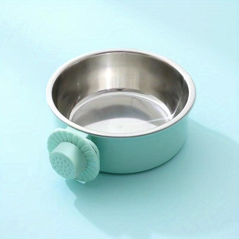 Adjustable Stainless Steel Pet Bowl Hanging Feeder