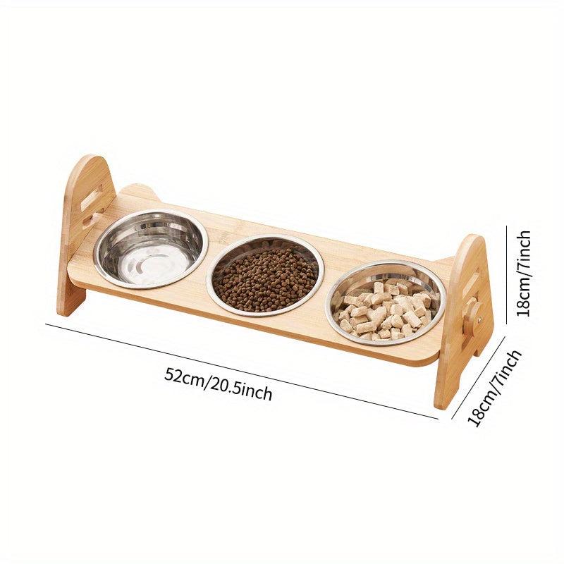 Adjustable Slanting Ceramic Cat Bowl Dog Bowl Cat Food Bowl