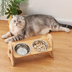 Adjustable Slanting Ceramic Cat Bowl Dog Bowl Cat Food Bowl