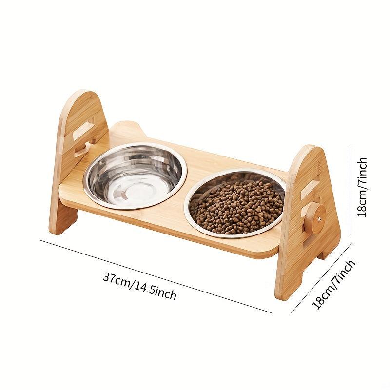 Adjustable Slanting Ceramic Cat Bowl Dog Bowl Cat Food Bowl