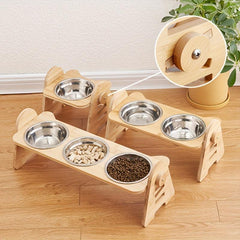 Adjustable Slanting Ceramic Cat Bowl Dog Bowl Cat Food Bowl
