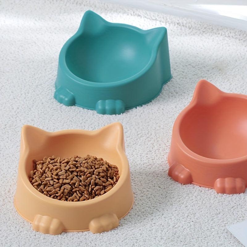 Creative Cat Shaped Pet Bowl Portable Anti Skid & Multipurpose