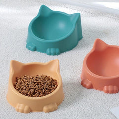 Creative Cat Shaped Pet Bowl Portable Anti Skid & Multipurpose