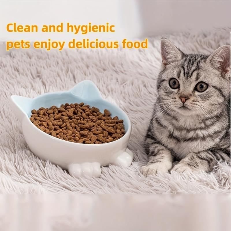 Creative Cat Shaped Pet Bowl Portable Anti Skid & Multipurpose